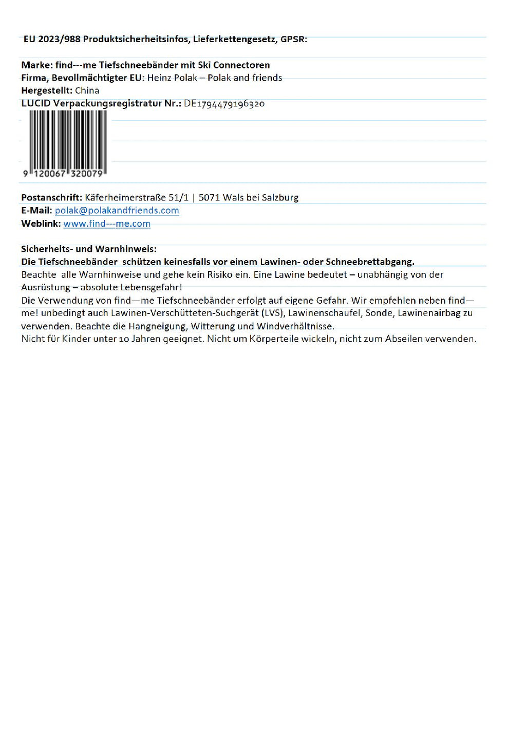 GPRS-Find—me-TB mit Ski-Connectoren