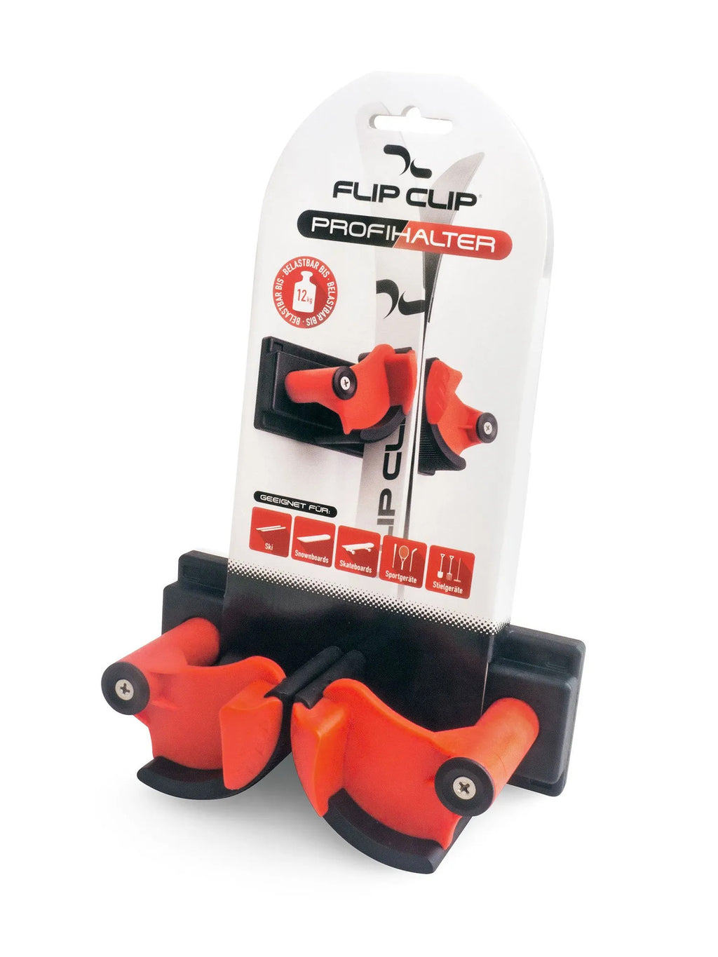 Skiwandhalter Flip Clip der perfekte Skihalter. einfach zu montieren, hält die Ski bombenfest. immer Ordnung im Skikeller, für 1 Paar Ski