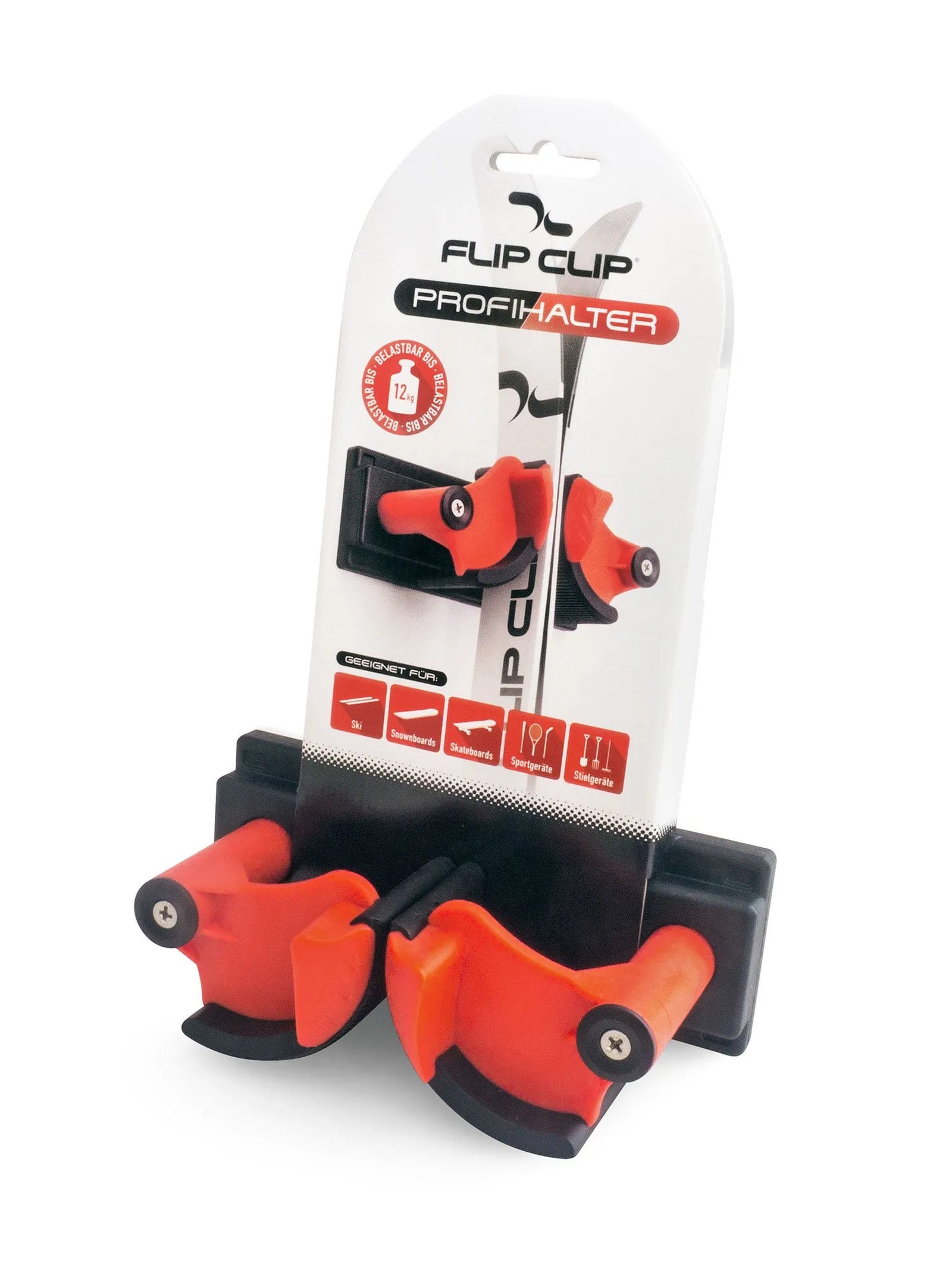 Skiwandhalter Flip Clip der perfekte Skihalter. einfach zu montieren, hält die Ski bombenfest. immer Ordnung im Skikeller, für 1 Paar Ski