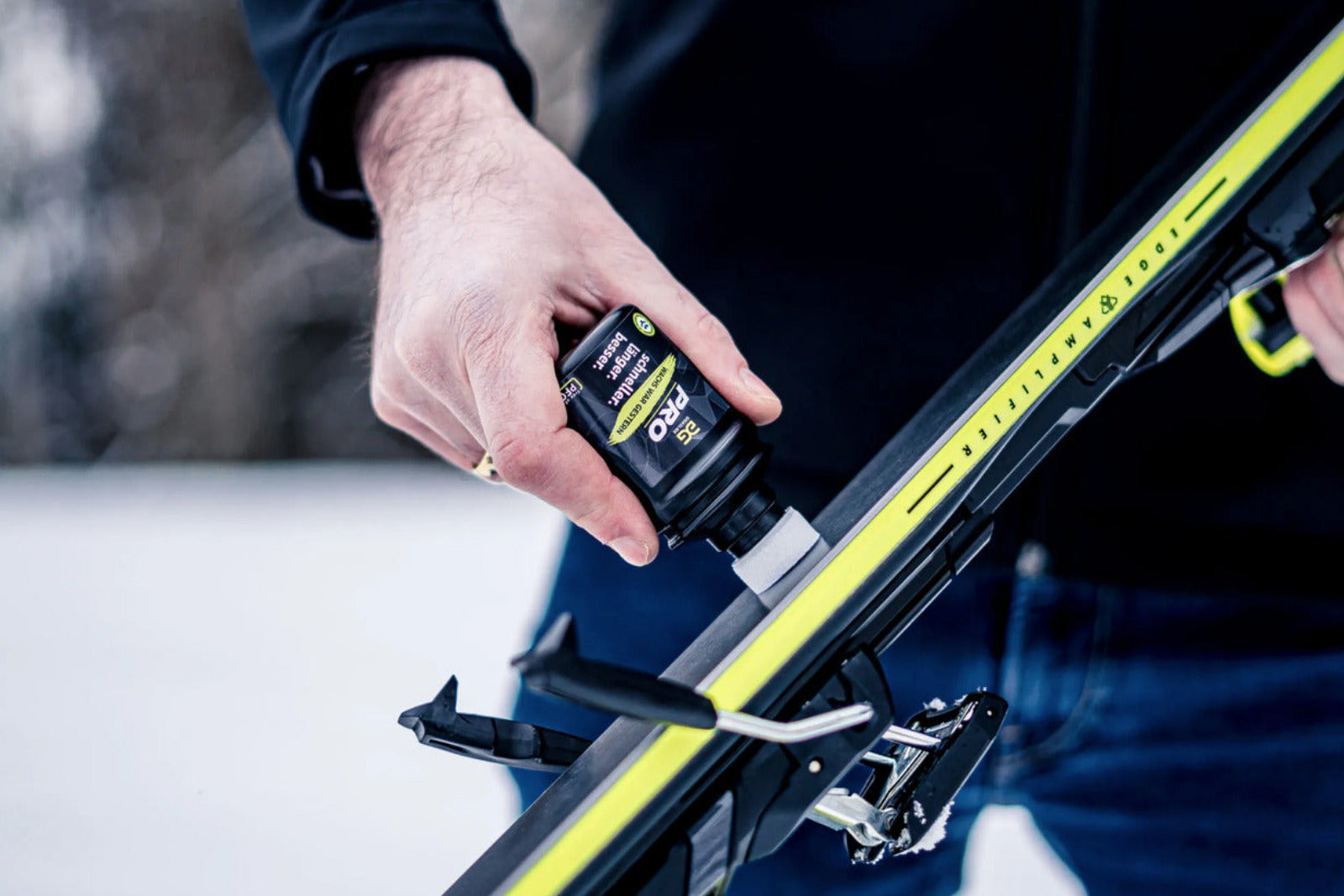 gigaglide_Pro für Alpinski -Einfaches Skipräparieren - auch noch vor dem Start